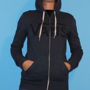 Vans Blue Zip - Up Hoodie - Size S (EUC)